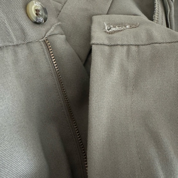 LEE (No Iron) Men’s Brown Relaxed Fit 100% Cotton Dress Pants-Size 40 X 30 - Picture 5 of 9